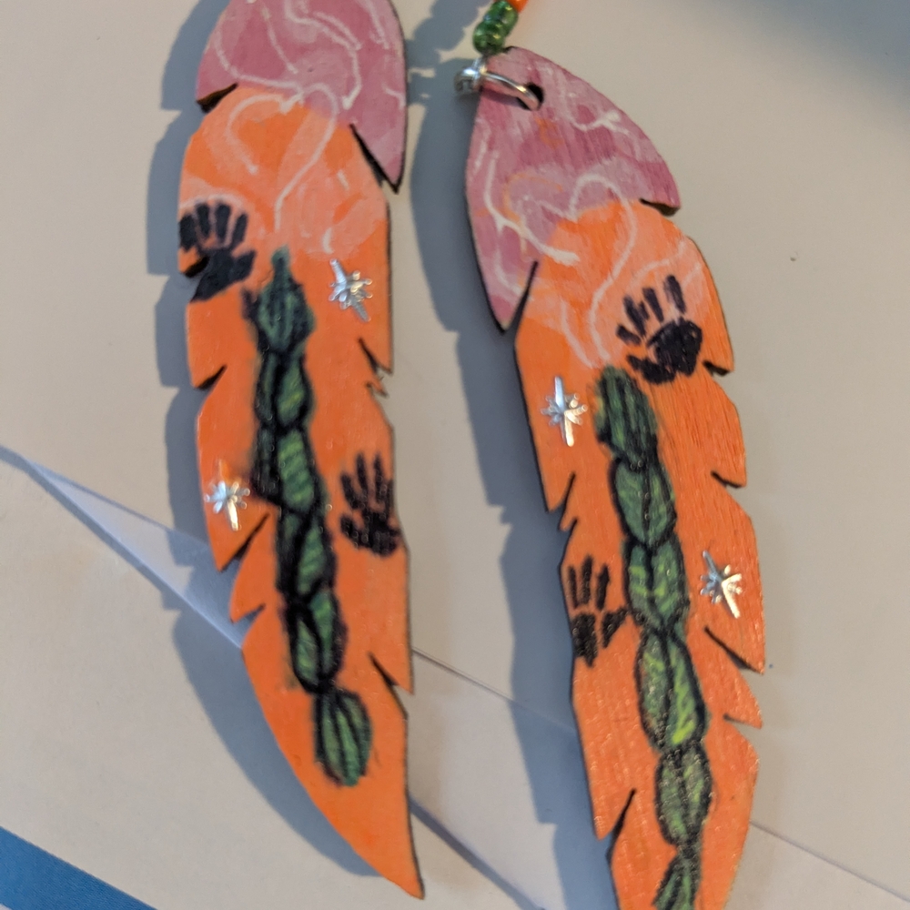 Hand-painted Every Child Matters Earrings